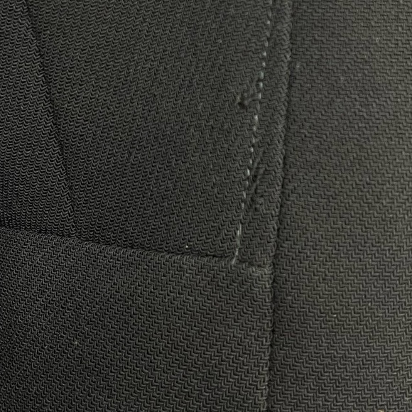 HOBBS London Wool Jacket Navy Blue Fitted Cropped Blazer Hook Closure US 6 - Picture 13 of 15